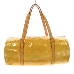 LOUIS VUITTON M91006 モノグラム ヴェルニ ベッドフォード ミニボストンバッグ イエローベージュ 