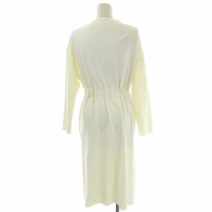 ANAYI 21SS レーヨンポリエステルギャザーカーディガン トッパー 36 ホワイト