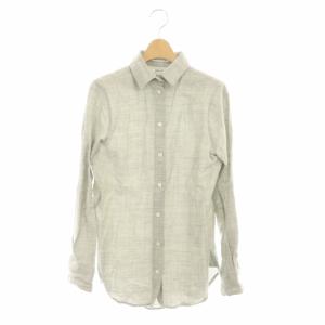 MADAME ウールリネンシャツ 長袖 2 グレー