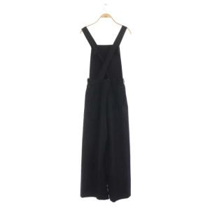 ENFOLD 20AW ハルキングツイルサロペット 36 ブラック