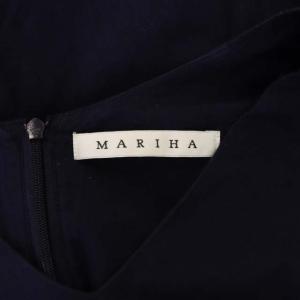 MARIHA コットンマキシワンピース 36 ネイビー