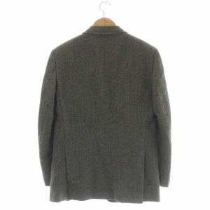 dunhill ツイード3Bジャケット テーラード 総裏地 ウール 50 カーキブラウン