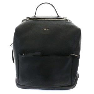 バックパック リュックサック レザー 牛革 ゴールド金具 ブラック