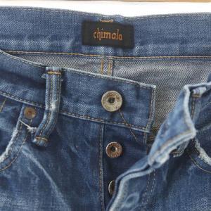 chimala ダメージ加工デニムパンツ 26 ブルー