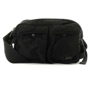 吉田カバン タンカー ボディバッグ ウエストバッグ ナイロン シルバー金具 ブラック