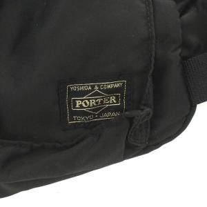 PORTER 吉田カバン タンカー ボディバッグ ウエストバッグ ナイロン シルバー金具 ブラック