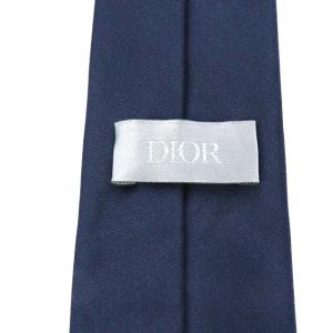 DIOR HOMME ネクタイ BEE刺繍 蜂 シルク ネイビー