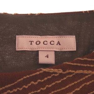 TOCCA 20SS HEART OF PALM ワンピース 4 ブラウン