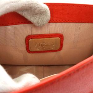 FURLA メトロポリス チェーンショルダーバッグ オレンジ
