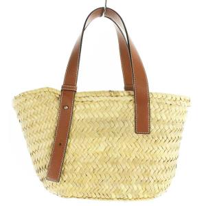 LOEWE バスケットバッグ スモール アナグラム カーフスキン タン