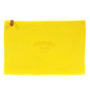 ヨッティング GM フラットポーチ マルチポーチ キャンバス ロゴ 黄