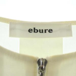 ebure フロントジッププルオーバーフレアワンピース 38 ホワイト