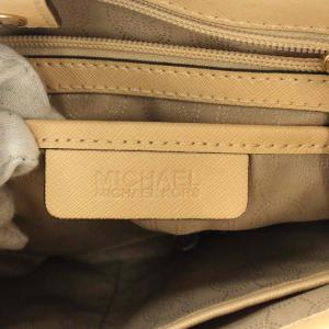 MICHAEL Michael Kors SUTTON CENTER STRIPE MD ハンドバッグ レザー ゴールド金具 ベージュ
