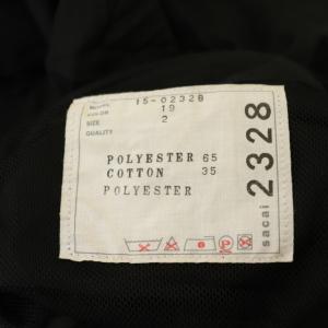 sacai ドッキングシャツワンピース 2 ブラック