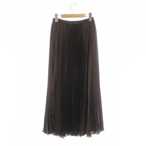 UNITED ARROWS アコーディオンプリーツスカート 38 ブラウン