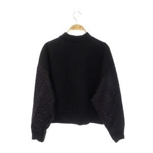 Mame Kurogouchi Victrorian Pattern Quilting Sweatshirt 1 ブラック