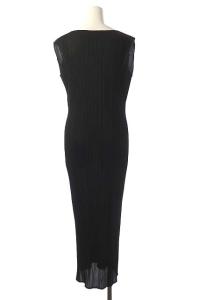 PLEATS PLEASE ISSEY MIYAKE ISSEY MIYAKE ノースリーブ プリーツワンピース ロング 2 ブラック