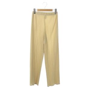 イッセイミヤケ プリーツパンツ イージー 1 ベージュ