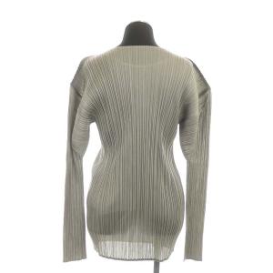 PLEATS PLEASE ISSEY MIYAKE プリーツカットソー 長袖 3 グレー