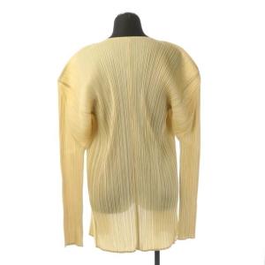 PLEATS PLEASE ISSEY MIYAKE ISSEY MIYAKE プリーツロングカーディガン 3 ベージュ