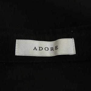ADORE 20SS シアーボイルワンピース 38 ブラック