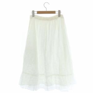 nest Robe スカート リネン フレア ホワイト