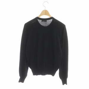 EPOCA レースコンビカーディガン 切替 ニット 38 ブラック