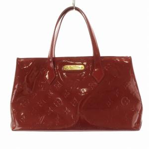 LOUIS VUITTON M93642 モノグラムヴェルニ ウィルシャーPM ハンドバッグ レッド 