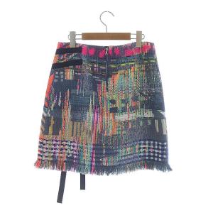 ADORE ツイードラップミニスカート マルチカラー