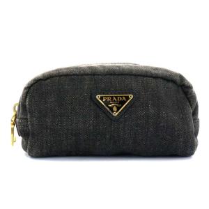 デニムポーチ グレー