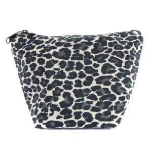 Hervé Chapelier レオパード柄ショルダーバッグ XS ブラック