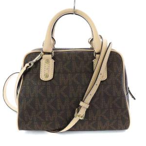 MICHAEL Michael Kors MK柄レザーハンドバッグ ブラウン