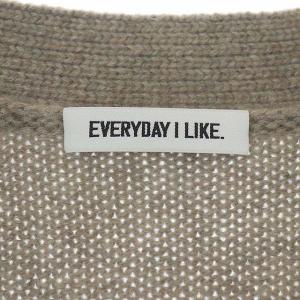 EVERYDAY I LIKE 21AW Cashmere Chunky カーディガン 厚手 カシミヤ グレージュ