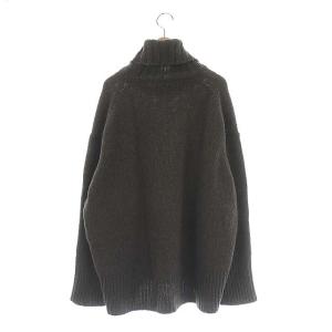 GALERIE VIE ファインウールハイネックプルオーバーニットセーター M ダークブラウン