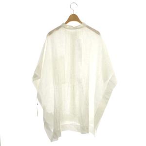 ADORE 21SS シアー麻ブラウス シャツ 五分袖 38 ホワイト