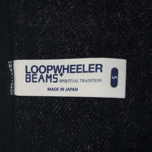 LOOPWHEELER BEAMS PLUS別注 カーディガン Vネック 長袖 スウェット地 S ネイビー