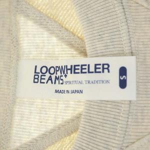 LOOPWHEELER BEAMS PLUS別注 クルーネックスウェット プルオーバー 長袖 S オートミール