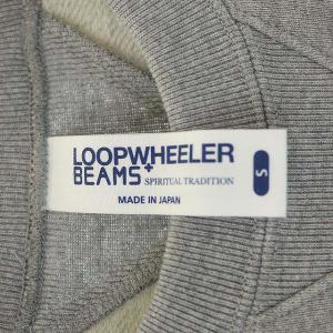 LOOPWHEELER BEAMS PLUS別注 クルーネックスウェット トレーナー プルオーバー 長袖 S グレー