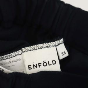 ENFOLD ワイドパンツ イージー 36 ネイビー