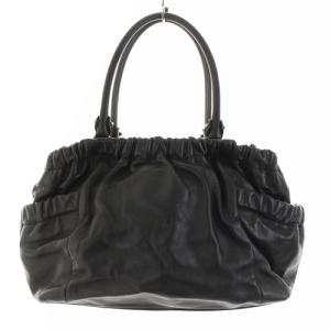 Salvatore Ferragamo ハンドバッグ トートバッグ ヴァラ レザー 黒