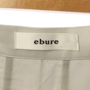 ebure フレアロングスカート 38 ライトグレー