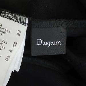 Diagram GRACE CONTINENTAL 21AW ドルマンパフスリーブトレーナー スウェット 長袖 プルオーバー 襟付き 36 ブラック