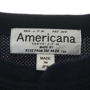 AMERICANA ドゥーズィエムクラス別注 22SS ロングスリーブワッフルカットソー ネイビー