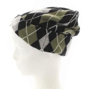 Supreme 21AW Argyle Cashmere Beanie ニットキャップ アーガイル柄 緑黒