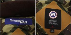CANADA GOOSE JUNYA WATANABE MAN 20AW 綿ダックダウンジャケット L キャメル