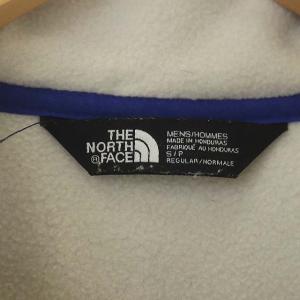 THE NORTH FACE フリースジャケット ハーフジップ 異素材切替 S/P ホワイト ブルー