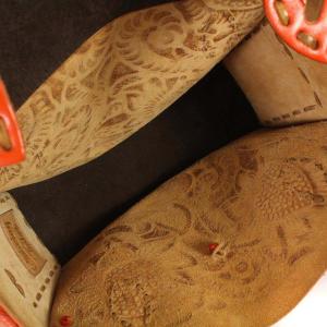 CARVING TRIBES MAESTRA M カービングバッグ レザー ステッチ 総柄 レッド