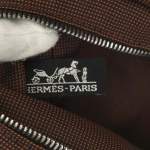 HERMES エールラインPM トートバッグ シルバー金具 ブラウン