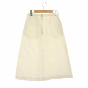 AURALEE デニム台形スカート ミモレ丈 1 ホワイト