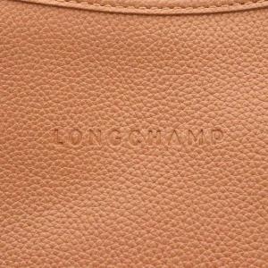 Longchamp ショルダーバッグ ポシェット レザー 牛革 ゴールド金具 茶 ブラウン